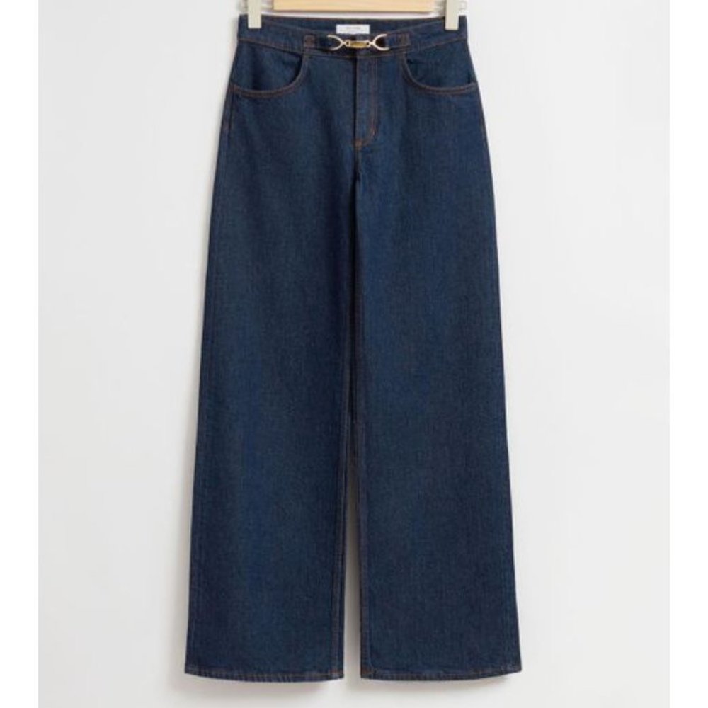 & Other Stories Straight-Leg High Rise Jeans | Size 6